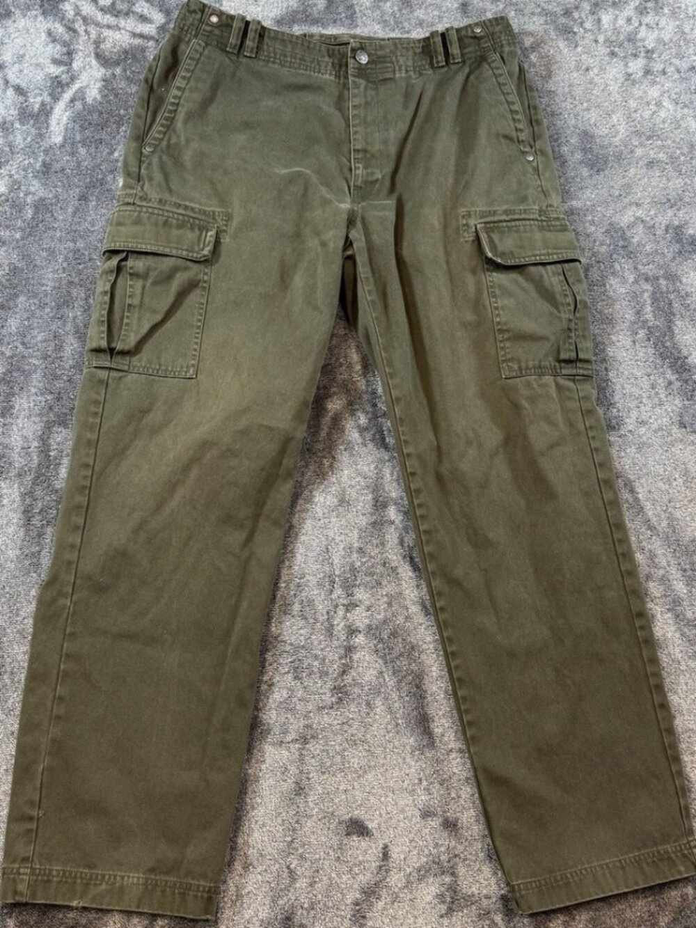 Mens Green Utility Cargo Pants